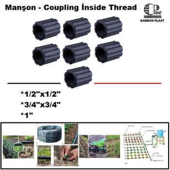 

Manşon - Coupling İnside Thread - 1/2"x1/2" - 3/4"x3/4" - 1"