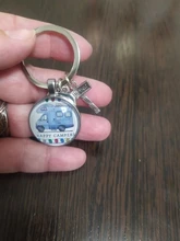 Keychain Trailer-Signpost-Keychain Vacation Wagon Travel I Love Camper Memorial Gift