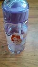 450ml de dibujos animados de Disney Mickey mouse, niños de plástico de taza paja los estudiantes agua potable chico botella a prueba de fugas nuevo