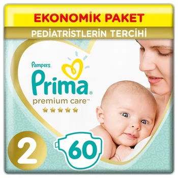 

Pampers Baby Diaper Premium Care 2 Size 60 PCs Jumbo Pack
