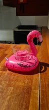 15 UDS no repetidas Mini fanny inflable rojo Flamingo flotante taza de bebida titular piscina playa fiesta juguete Boia