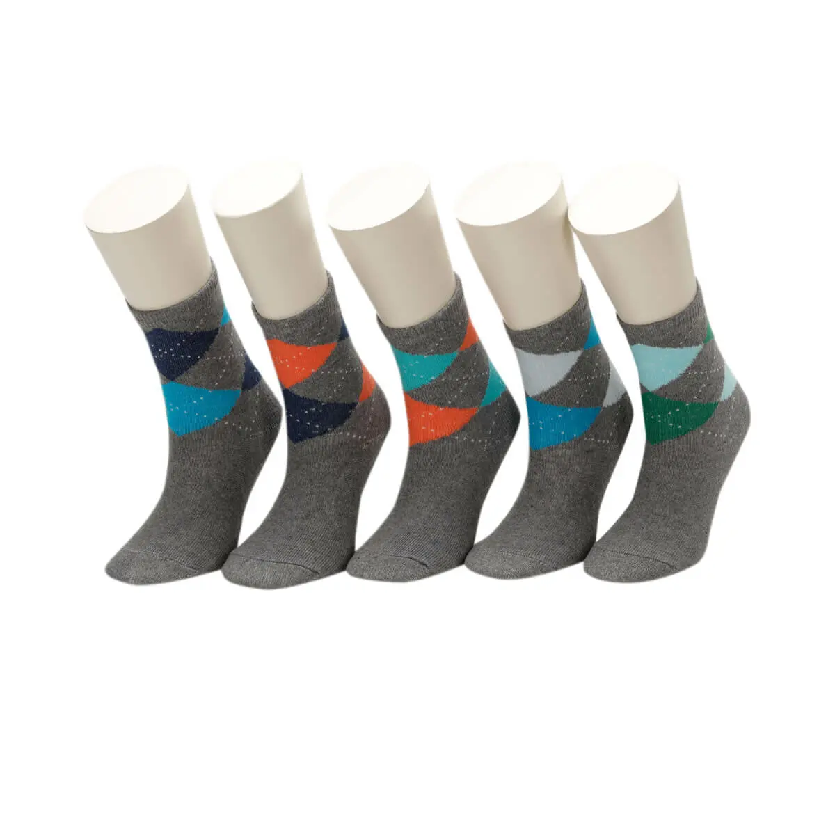 

FLO BAKLAVA8 5 LI SKT-B GRAY MULTI Male Child Socket Socks I-Cool