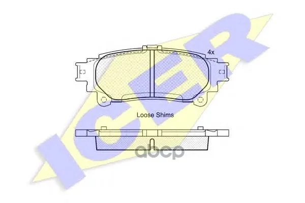 181983_колодки Дисковые Задние! Lexus Rx 350 09# Icer 181983 Icer арт. 181983