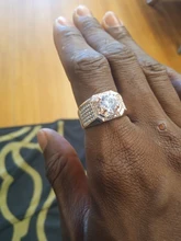 FDLK-anillo lujoso de oro rosa para hombre, piedra Natural de cristal, regalo de aniversario para novio, banda de boda de compromiso para banquete