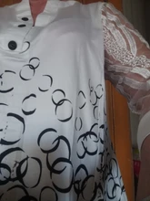 Blusa de talla grande para mujer, blusa de talla grande 4xl 5XL, Tops de primavera y verano con cuello en V, Media manga con empalme de encaje estampado bohemio para mujer 2020