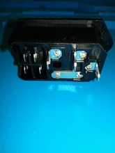 IEC320 C14 eléctrico CA zócalo 3 pin rojo LED 250V interruptor basculante 10A fusible mujer entrada macho conector de clavija 2 enchufe con pines de montaje