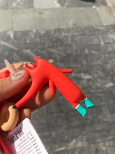 Llaveros de cocodrilo a la moda, llavero con zorro Original, muñeco de erizo de dibujos animados, colgante de anillos de llave, novedad de 2021