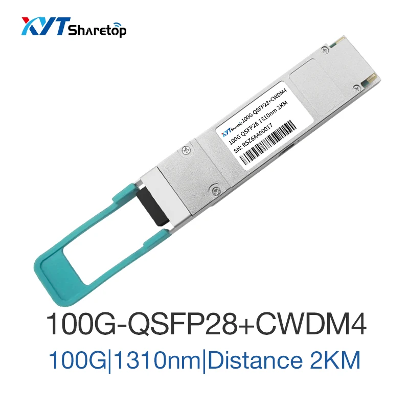 Sharetop 100G Одномодовый Оптический приемопередатчик QSFP28-100G-CWDM 1310nm LC порт 2 км совместим с Cisco huawei H3C коммутатор