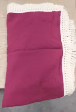 Manta para bebé de 120x100cm, edredón con flecos, pompón para recién nacido, manta de muselina para Baño