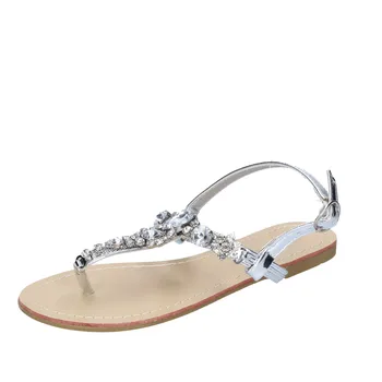 

YAMAMAY sandals women synthetic leather silver