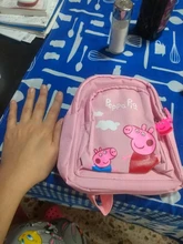 Mochila De Peppa Pig para niñas pequeñas, morral de juguete de dibujos animados de Anime, Bolsa Escolar, regalos de cumpleaños