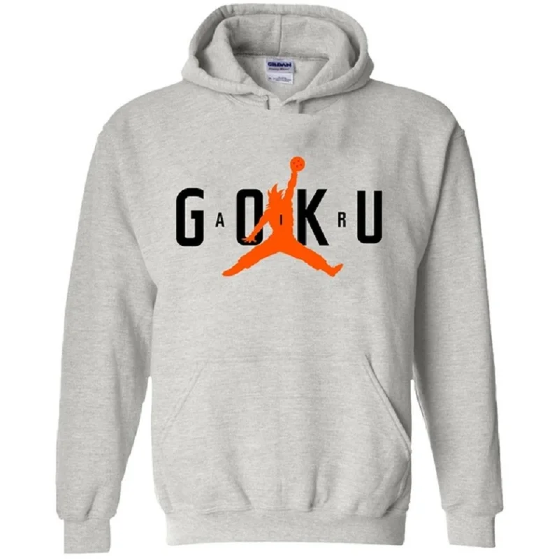 Dragon Ball Z Air Goku Air Vegeta забавные толстовки с принтом удобный Топ пуловеры толстовки с капюшоном - Цвет: grey1