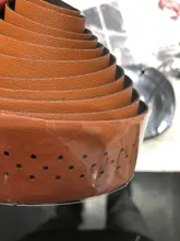 PCycling-Cinta para manillar de bicicleta de carretera, cinturón perforado de cuero PU, cinta de manillar de bicicleta suave transpirable, cinturón de piñón fijo para MTB