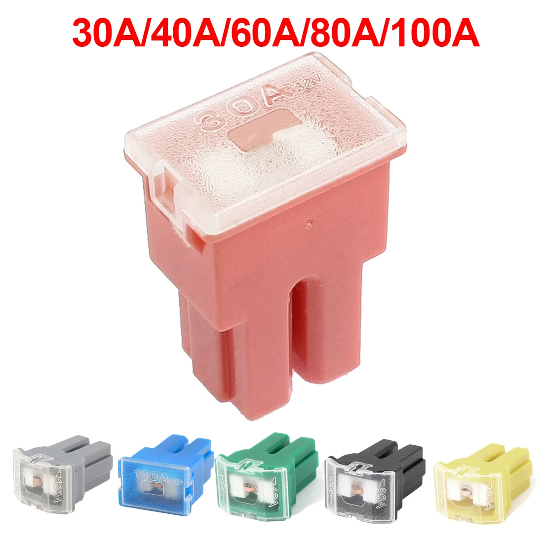 Car PAL Fuse Pacific Type Female Slow Blow Auto Link Universal For Auto Car Vehicle 30A/40A/60A/80A/100A car fuses kit