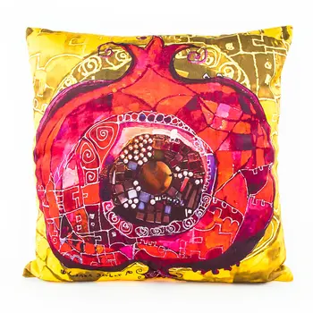 

Biggdesign Pomegranate Patterned Square Decorative Pillow