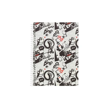

Notebook A5 cover lined multicolor print Waller