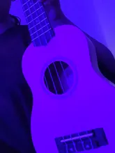 Aiersi-Ukelele Soprano de 21 pulgadas para principiantes, guitarra para chico, cuatro cuerdas de madera, negro, marrón, rosa, Amarillo, Azul, para niños