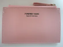 Tarjetero de PU con cremallera para hombre y mujer, tarjetero de Color puro con cremallera para tarjetas de identificación, Tarjeta De Nombre, regalo de vacaciones