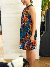 Vestido de verano para niñas, ropa de algodón sin mangas con flores, Verano