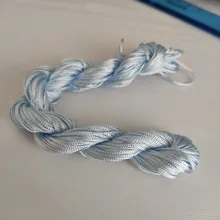 Cordón de nailon para pulsera trenzada, hilo de nailon de 10 colores, nudo chino, macramé, 1mm x 22M, gran oferta