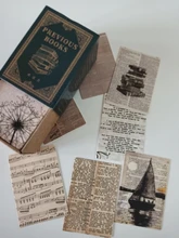 Señor papel 100 unids/caja Vintage Story Kraft papel recortes/fabricación de tarjetas/proyecto de diario DIY diario decoración tarjetas LOMO