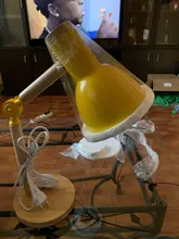 Desk-Lamp Eye-Protection Wooden Bedroom Reading LED Home-Decor Living-Room Creative Nordic