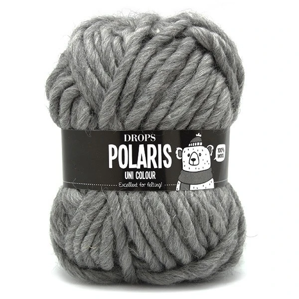 04 Medium grey/серый Пряжа DROPS «Polaris» - Цвет: 04 Medium grey/серый