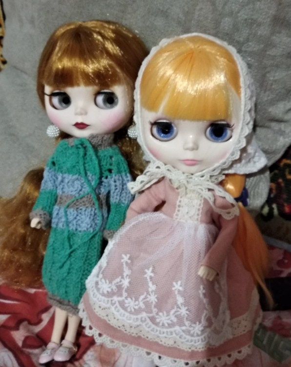 Neo Blythe Doll Pink Vintage Embroidery Lace Dress This Is