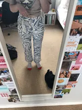 Pants Women Aesthetic-Trousers Harajuku Darlingaga Streetwear Y2K Zebra-Pattern High-Waist