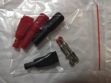 Insulation-Wire Connector Banana-Plug Multimeter-Test Right-Angle Solder-Type Male Red/black