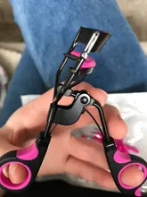 Rizador de pestañas, maquillaje cosmético, pinzas rizadoras, mango + 10 almohadillas de repuesto de silicona