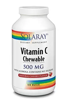 

Solaray Chewable Vitamin C 500mg | Cherry | 100 Chewable