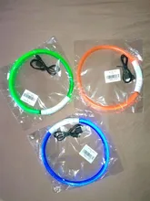 Dog-Collar Flashing Pet-Dog Glowing Night-Safety Rechargeable Luminous LED Usb