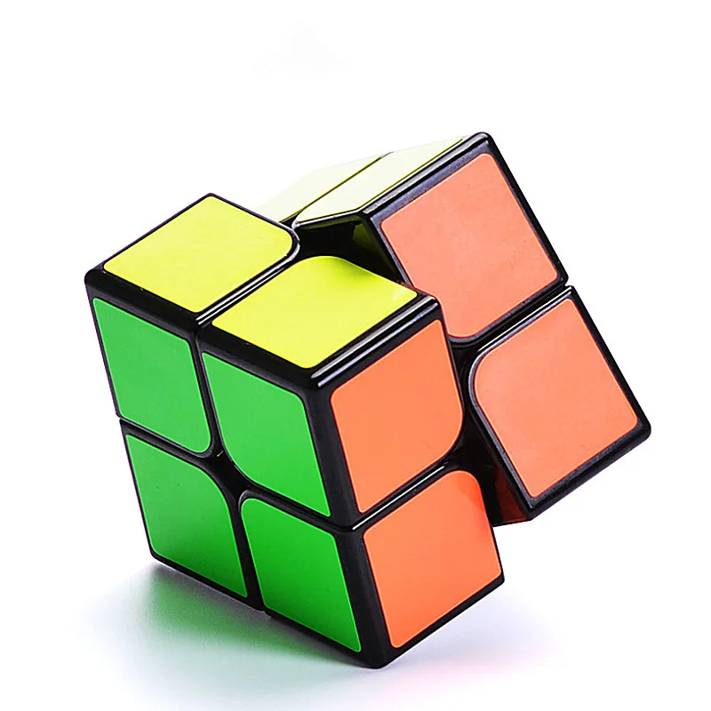 Qiyi 2x2x2 куб Qidi S 2x2x2 магический куб qiyi 2x2x2 скоростной куб qidi 2x2 кубик-головоломка 2x2x2 кубик магический qiyi кубик игрушки - Цвет: black