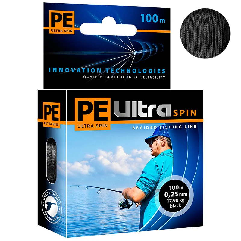 Плетеный шнур для рыбалки AQUA PE Ultra Spin (100m)|Рыболовные лески| |
