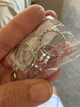 KISSWIFE-Juego de 8 anillos de color dorado para mujer, diseño redondo simple, hecho a mano, anillo geométrico, regalos de joyería para mujer