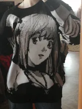 Oversized Sweaters Top-Gothic Clothes Women Knitted Streetwear Long-Sleeve Japanese Harajuku