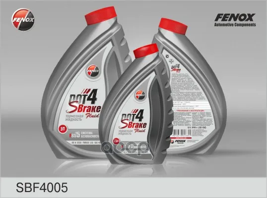 Жидкость Тормозная Dot 4(0.5l) Sbf4005 FENOX арт. SBF4005