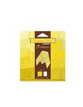 

PAPER FOR ORIGAMI 12X12 CM YELLOW PACK OF 20 SHEETS