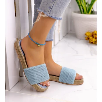 

Carsi Bebe Blue Skin Slippers