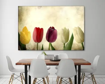 

Colorful Laleler Canvas Table