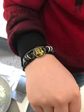 Cobra Kai-pulsera de cuero para seguidores, brazalete de cuero para amantes de la Opera americana