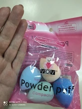Esponja de maquillaje 4 unids/pack belleza maquillaje fundación de Puff conjunto seco y húmedo esponja Puff de polvo para cara líquido fundación crema