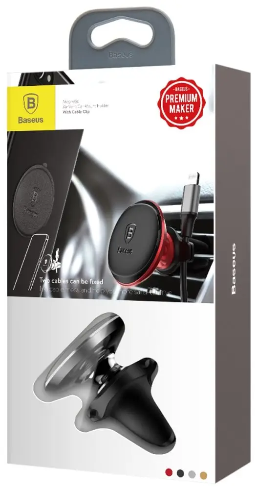 Магнитный держатель на воздуховод Baseus Magn.Air Vent Car Holder with clip(SUGX-A01) black