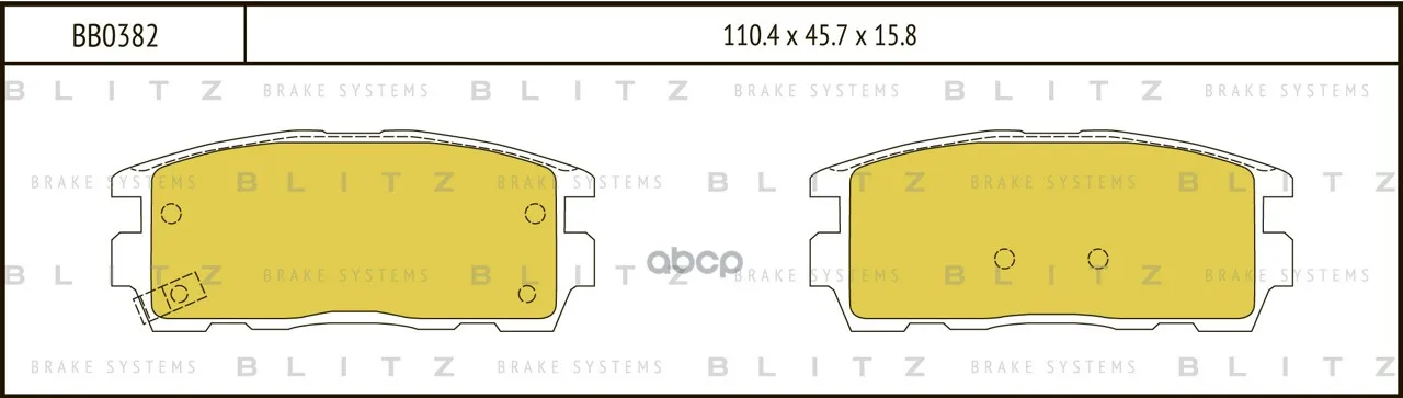 Колодки Тормозные Дисковые Opel Antara 06-Chevrolet Captiva 06- Blitz арт. BB0382
