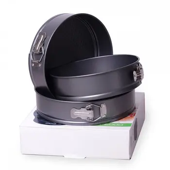 

Set of detachable baking molds 3 PCs (ø24/26/28*6.5 cm) carbon steel Kamille, kml-6000