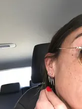 Punta Punk 925 pendientes círculo de plata esterlina para mujeres geométrico remache de oro/plata/Rosa pequeño y dorado aro pendientes de joyería