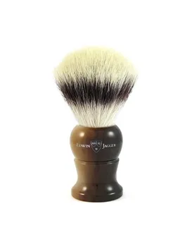 

Edwin Jagger Shaving Brush XL Synthetic Silver Tip Fibre Light Horn