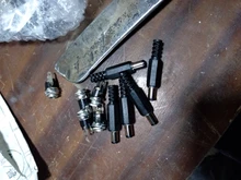 Plug-Connector Terminal-Adapter Socket Jack-Plug Power-Supply Metal-Panel-Mount Female