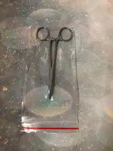 Oauee 12,5 16 18cm herramienta de mano fórceps hemostáticos para pelo pinza de pesca Alicates de bloqueo la depilación herramientas curvado/punta recta